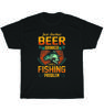 Просто еще один любитель пива с проблемой рыбалки, футболка унисекс для вечеринки с выпивкой