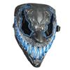 Halloween LED Face Cover Scary Light Up Face Cover Halloween Cosplay Mask for Party Carnivals