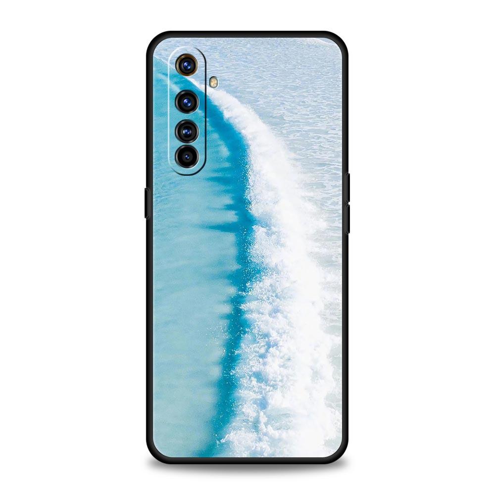 Красивый синий морской модный чехол для Realme 16 15T 14 13 12 11 10 4G 9 8 5G Pro Plus C21 C25 C35 GT5 GT3 GT2 Neo 2 3 3T 5 Чехол