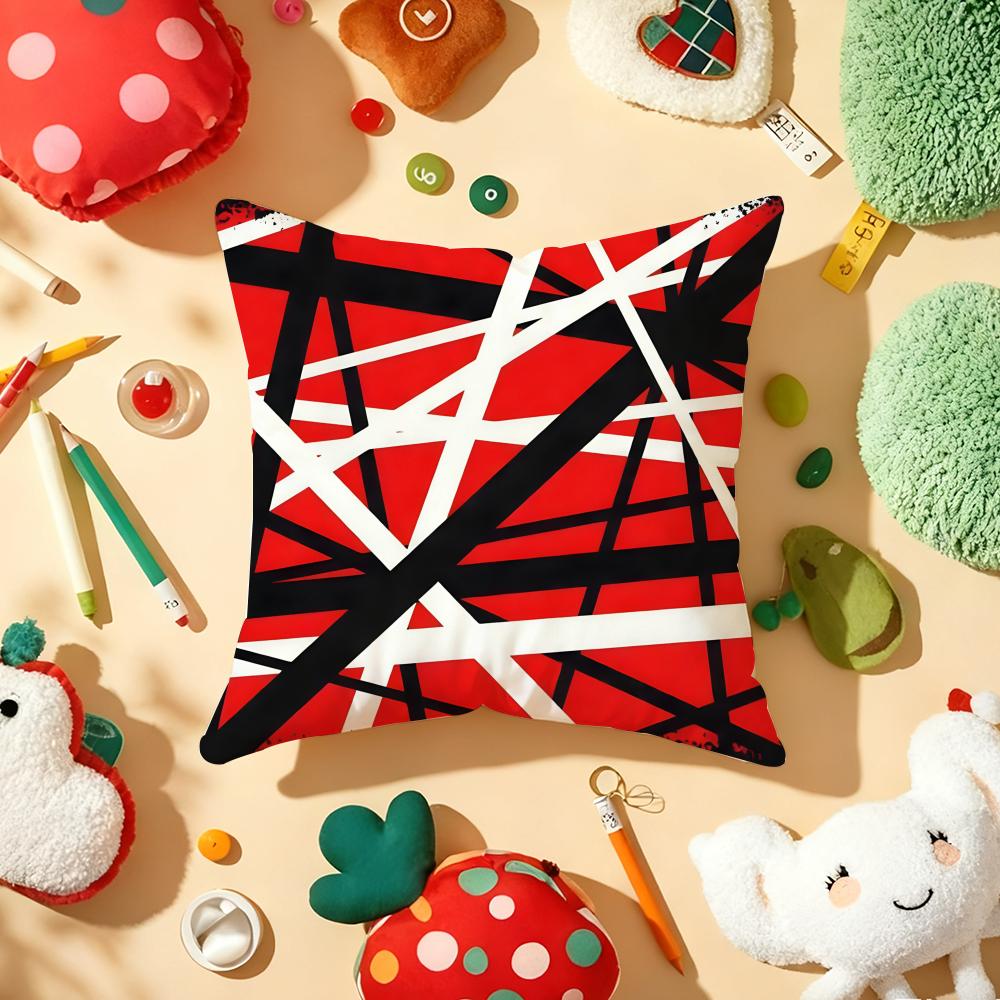 VVan HHalen Rock Pillow Case Plush Fabric Soft DoubleSided Printed Sofa Warm Winter Home Gift Cushion Cover