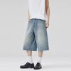 New American Loose Straight-leg Jeans Men's Wide-leg Shorts