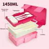 Bento Lunch Box for Kids with Spoon Fork Compartment Sealed Lunch Boxes Microwave Heating Bento Box Toddler Bento Containers