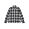 Унисекс рубашка на молнии Paul Shadow Plaid Черно-белая 1110238