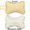 1/2PCS Universal Car Neck Pillows PU Leather Breathable Mesh Auto Car Neck Rest Headrest Cushion Pillow Car Interior