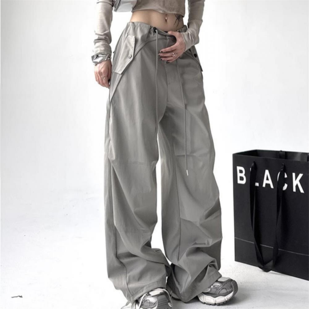 New ArrivalS Open Run Women S String Pocket Wide pantS Tone Down Color