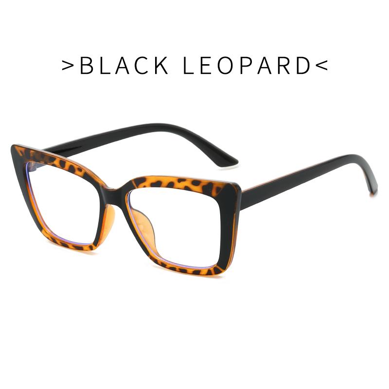 Cat Eye Anti Blue Light Glasses Retro Multi Color Block Fashion Decorative Glasses Clear Lens Computer Spectacles for Women