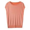 Women's Knitted T-shirt Short Sleeve Spring/Summer Korean Style Top Round Neck Ice Silk Knitted Shirt