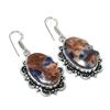 Natural Sodalite Gemstone 925 Sterling Silver Jewelry Earring 2.05" S4N62