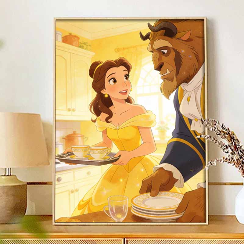 Disney Красавица и Чудовище Алмазная Живопись Арт-Набор Ручная Работа DIY 5D Домашний Декор Подарок