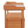 Multi Function Potting Bench Table W Storage Cabinet And Galvanized Table Top Wooden Planting Workstation