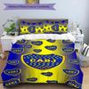 3pcs Club Atlético Boca Juniors pattern bedding set duvet cover set includes duvet cover &pillowcases,perfect all season bedroom decoration&gift