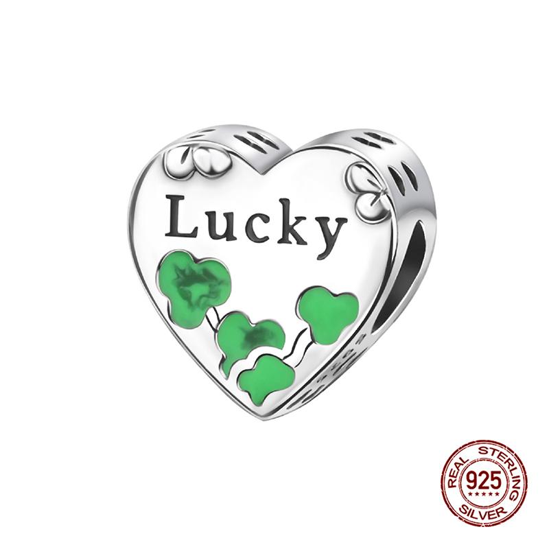 Copper Charms Fits Charm 3Mm Original Bracelet Necklace Womens Lucky Clover Charm Diy Fine Jewelry Gifts