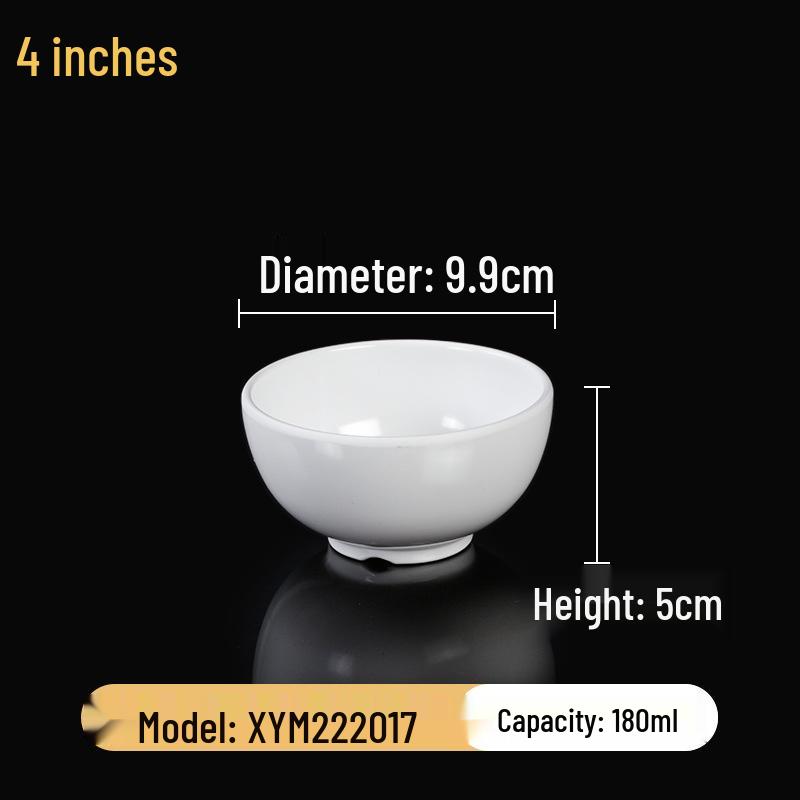 Набор квадратных меламиновых мисок: Идеально для хот-пота, соусов, риса, каши и супа - для коммерческого и ресторанного использования.