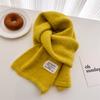 2024 Autumn/Winter New Solid Color Wool Knitted Scarf Medium Long Shawl Neck Versatile Warm For Women