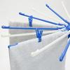 Towa Sangyo Neosoul Clothespins, Whole Hanger Pinch, White/Blue, Approx. 4.4 X 1.4 X 6cm, Pack of 10