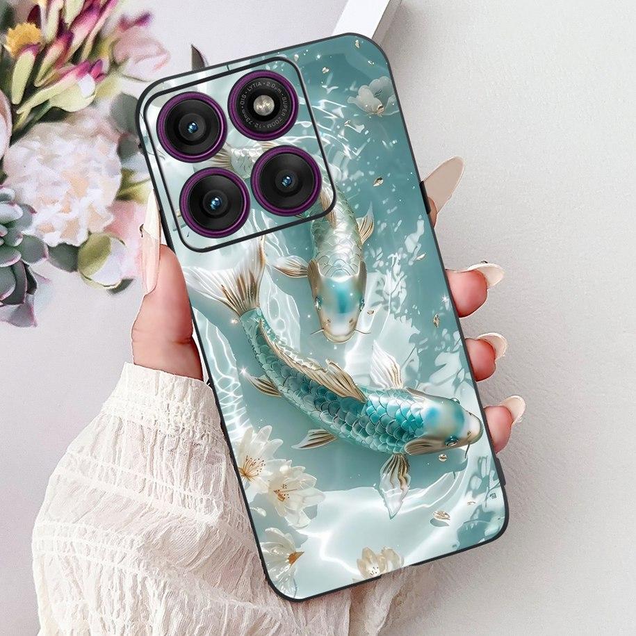 For Cover Motorola Moto Edge 60 Case Moto Edge 60 Pro Phone Cases Cool Dragon Carp Silicon Funda For Moto Edge60 Fusion 60s Capa