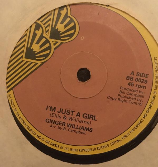 Пластинка 7 дюймов GINGER WILLIAMS - I'm Just A Girl / Princess Naisha BB0029 BB Регги, Ска и Даб из Великобритании Б/у