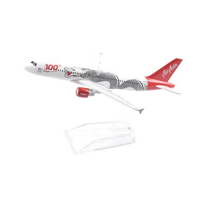 Масштаб 1/400 16 см Модель самолета Asian Air Asia Airbus 320 Модель самолета Самолет Литой металл Самолеты