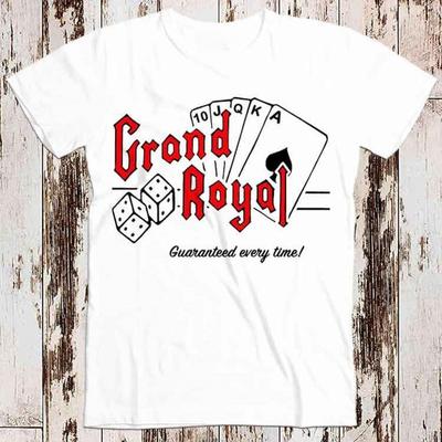 Grand Royal 1990-е годы Лейбл Звукозаписи Виниловая Футболка Логотип Музыка Ретро Винтаж Топ Футболка Подарок Супер Крутые Женские Унисекс Графические Футболки