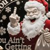 Дерзкая Рождественская Монета Санта Знает, Что Ты Ничего Не Получишь Монета Средний Палец Санта Клауса Коллекционный Памятный Жетон Подарок для Коллекционеров Монет
