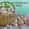 Пэчворк Фетровый Домик-Яйцо Набор для DIY Фетровый Домик-Яйцо на Пасху Домик для Цыпленка Набор для Рукоделия Ручная Вышивка Фетровые Пасхальные Яйца Набор