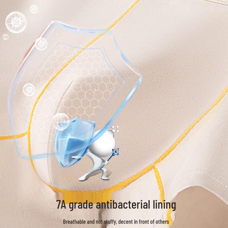 Мужские модальные хлопковые антибактериальные боксеры-слипы