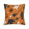 Kawaii Pumpkin Face Halloween Square Pillow Cases  Cushion Cover Awesome Decorative Throw Pillow Case Cover for Home 45*45cm