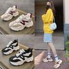 Женские кроссовки «папины кроссовки» весна 2025 новинка на толстой подошве увеличивающие рост спортивный стиль женская обувь повседневная цветовая гамма кроссовки на толстой подошве увеличивающие рост