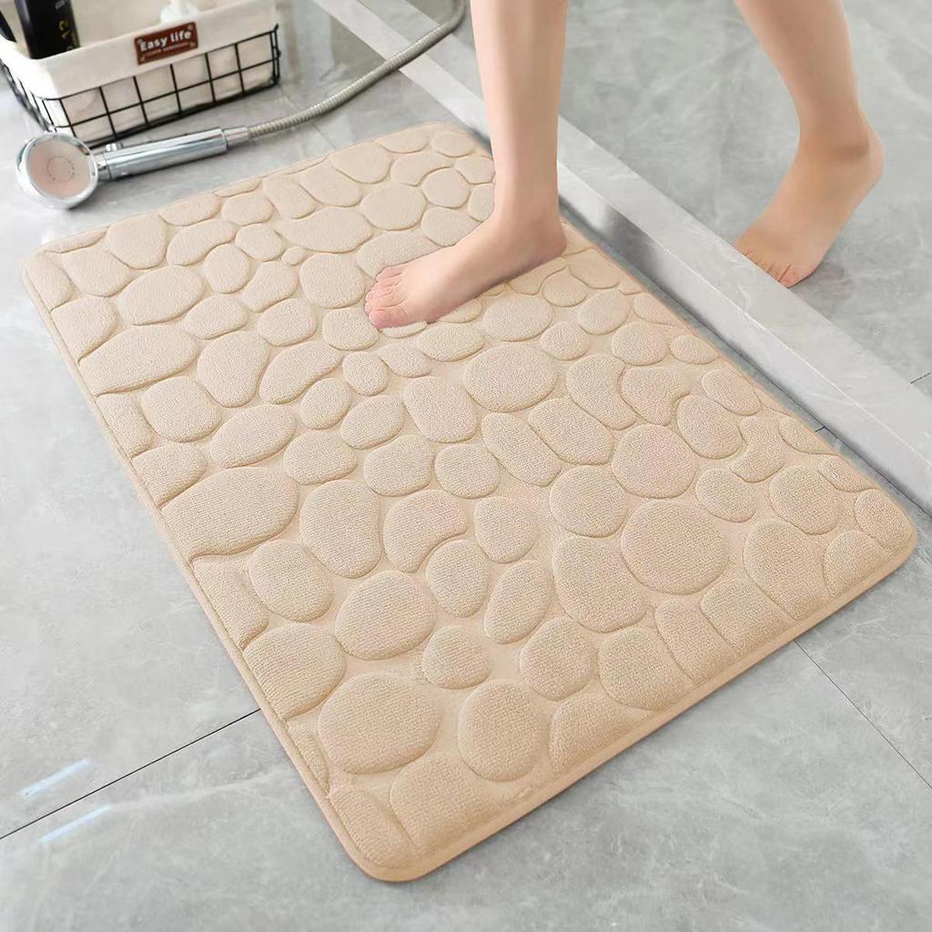 Premium Coral Fleece Memory Foam Bathroom Floor Mats