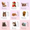 50PCS Realistic Cat Stickers, Cute Dumbfounded Expression Decals for Water Bottle, Notebook & Journal