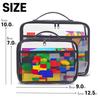 Large Capacity Pvc Transparent Mesh Storage Bag Zipper Bag Waterproof Makeup Storage Bag Portable Toy Organizer Packaging Bag