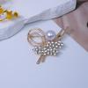 Korean Pearl Brooch: Elegant Corsage & Scarf Pin