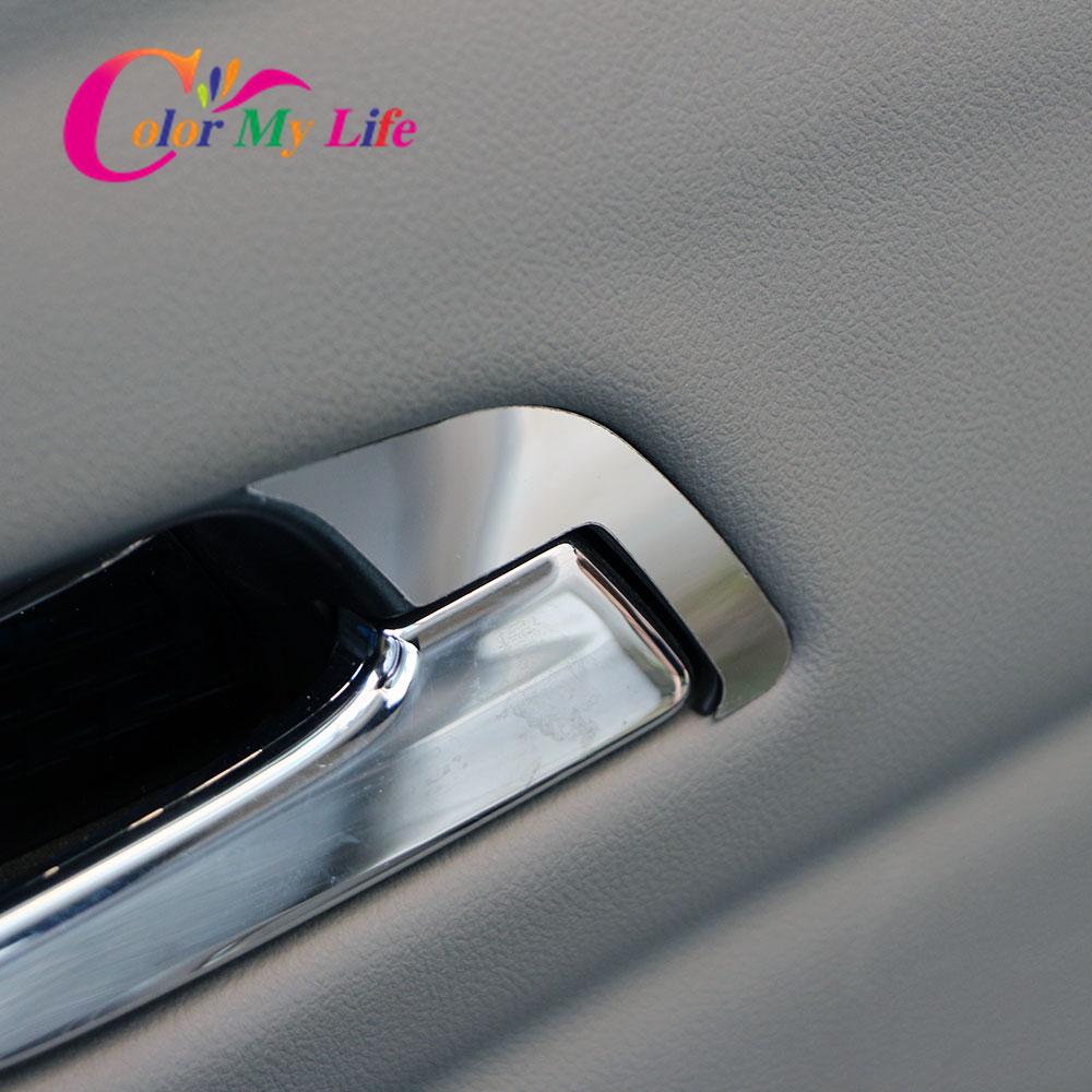 Внутренняя дверная ручка из нержавеющей стали, круглая крышка, накладка, наклейка на автомобиль для Chevrolet Chevy Malibu Trax 2012 -