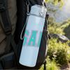 1PC Salty Pastel Letter Graphic,750ml Color Plastic Sports Water Bottle,Leakproof Flip Straw Lid,Suitable for Sports Office Home Use