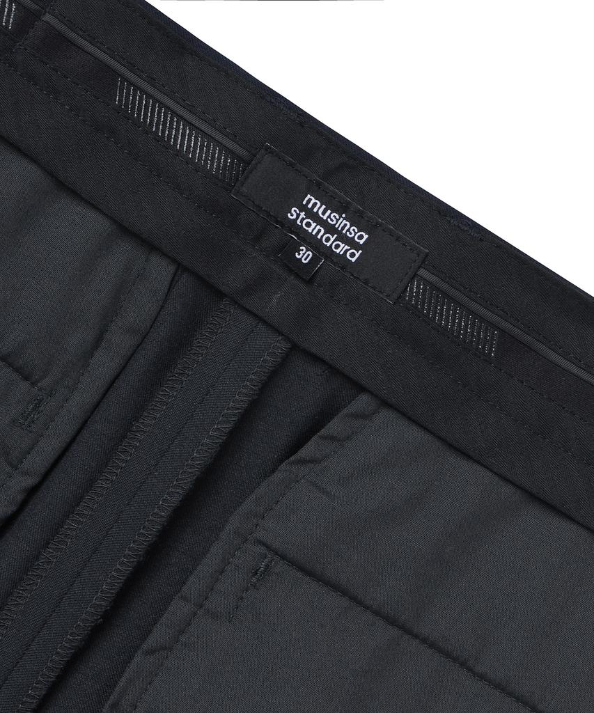 MUSINSA STANDARD Straight Hidden Banding Slacks [Gray]