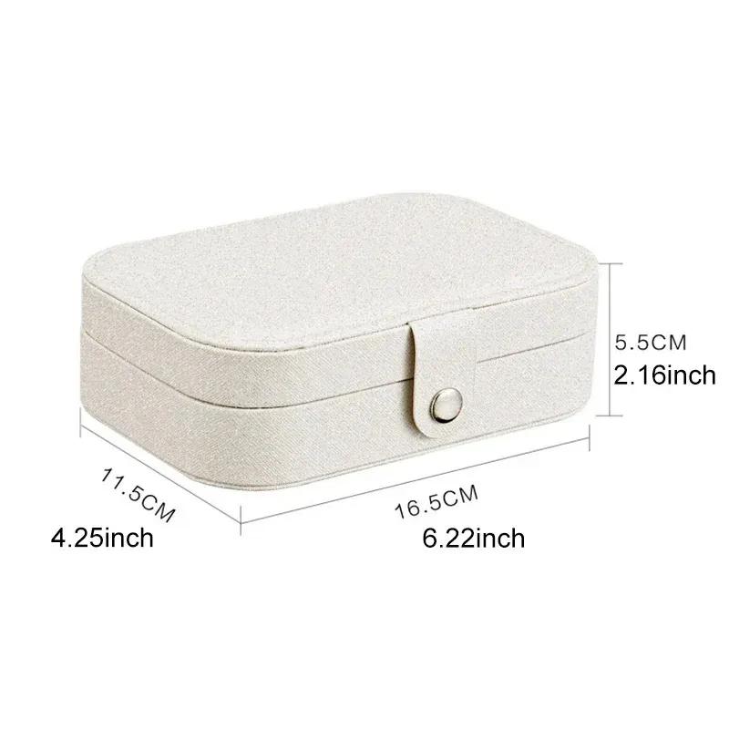 Fashion Makeup Organizers Women Travel Necklace Earrings Rings Collection Book Jewelry Display Box Wholesale Accessories Case