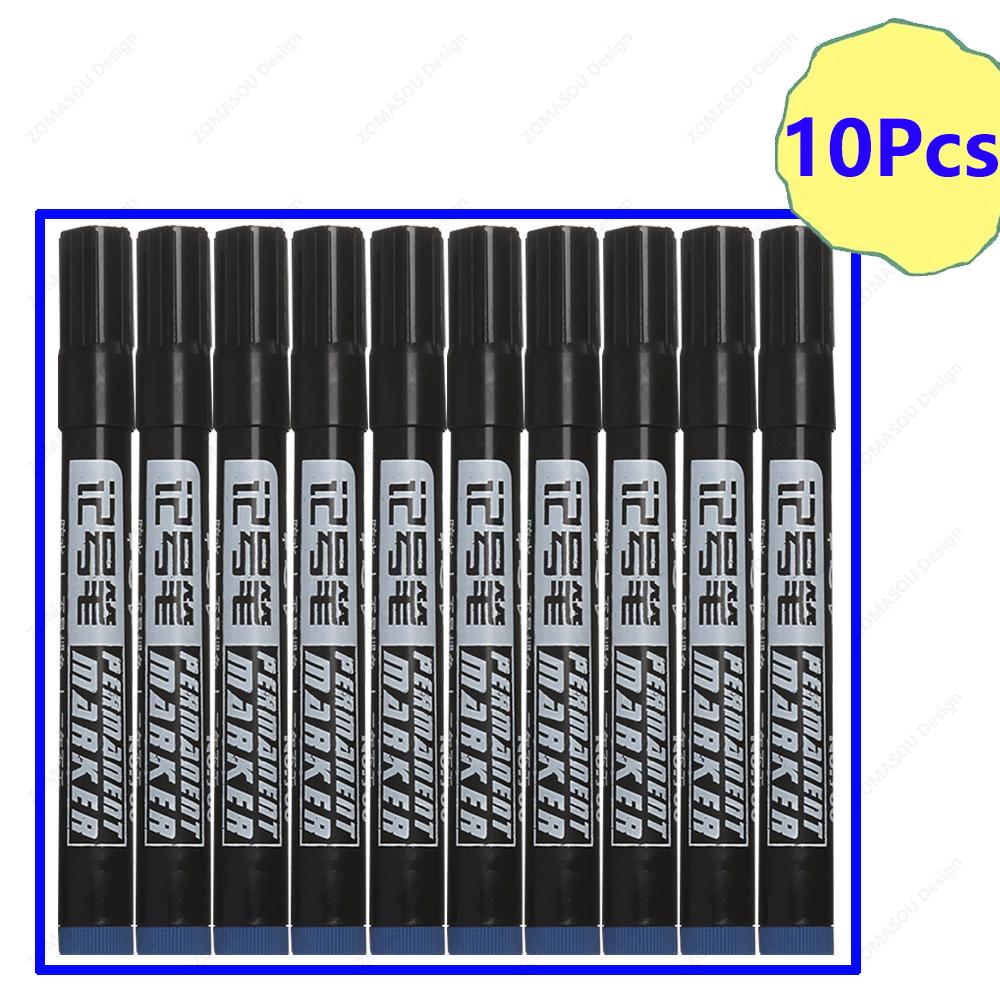 Oil-based Marker Pen Waterproof Quick Dry Black Blue Red Ink Permanent for Metal Glass Stationery Drawing Art School Supply