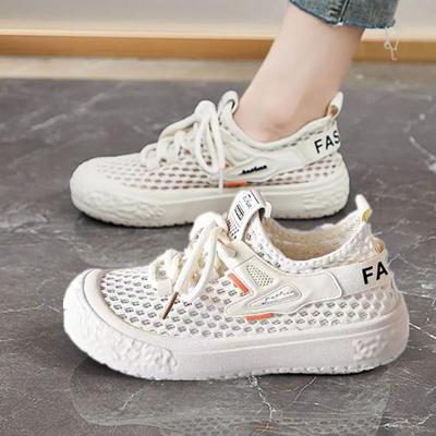 Сетчатая полая спортивная обувь женская летняя обувь с тонкой сеткой дышащая легкая мягкая подошва повседневная обувь для фитнеса кроссовки для бега на открытом воздухе