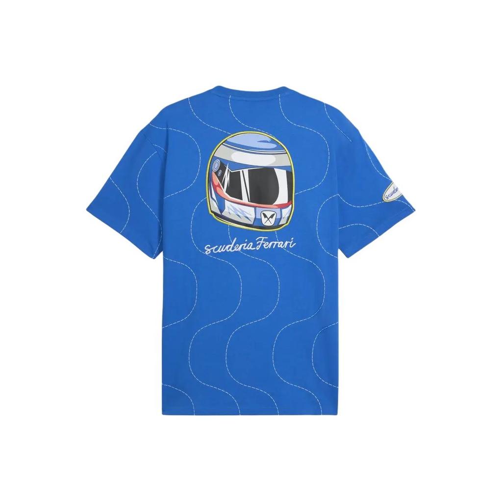 Puma Scuderia Ferrari HP Monza Удобная Мягкая Универсальная Спортивная Футболка Мужские Топы 633161-09