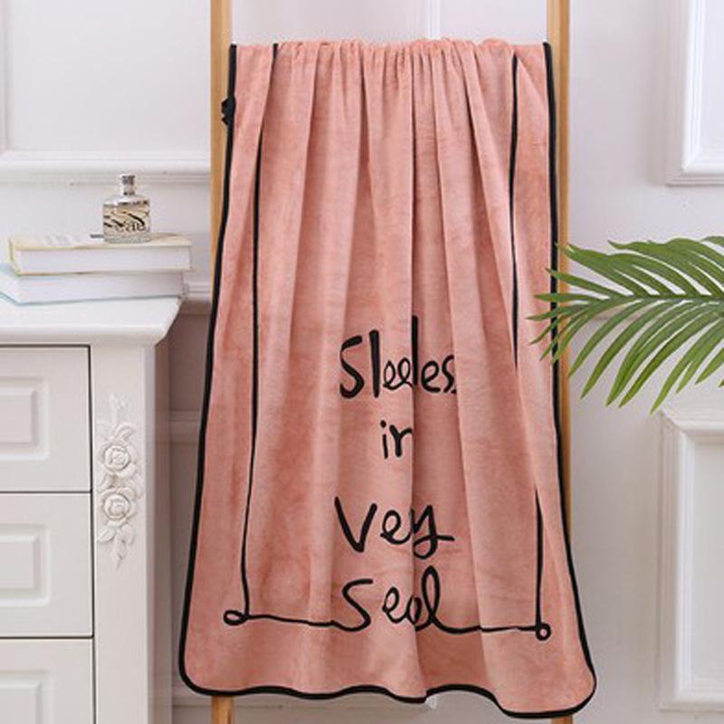 Коралловое бархатное банное полотенце, плотное, мягкое, 70 x 140 см, MIT