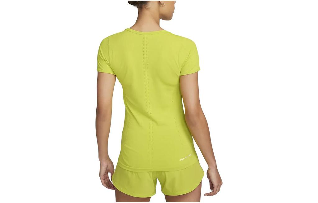 Nike T Shirts Women's Cactus Green Crew Neck Moderate Straight Fit DD0589-308