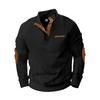 Men S Casual Stand Collar Long Sleeve Pullover Sweatshirt