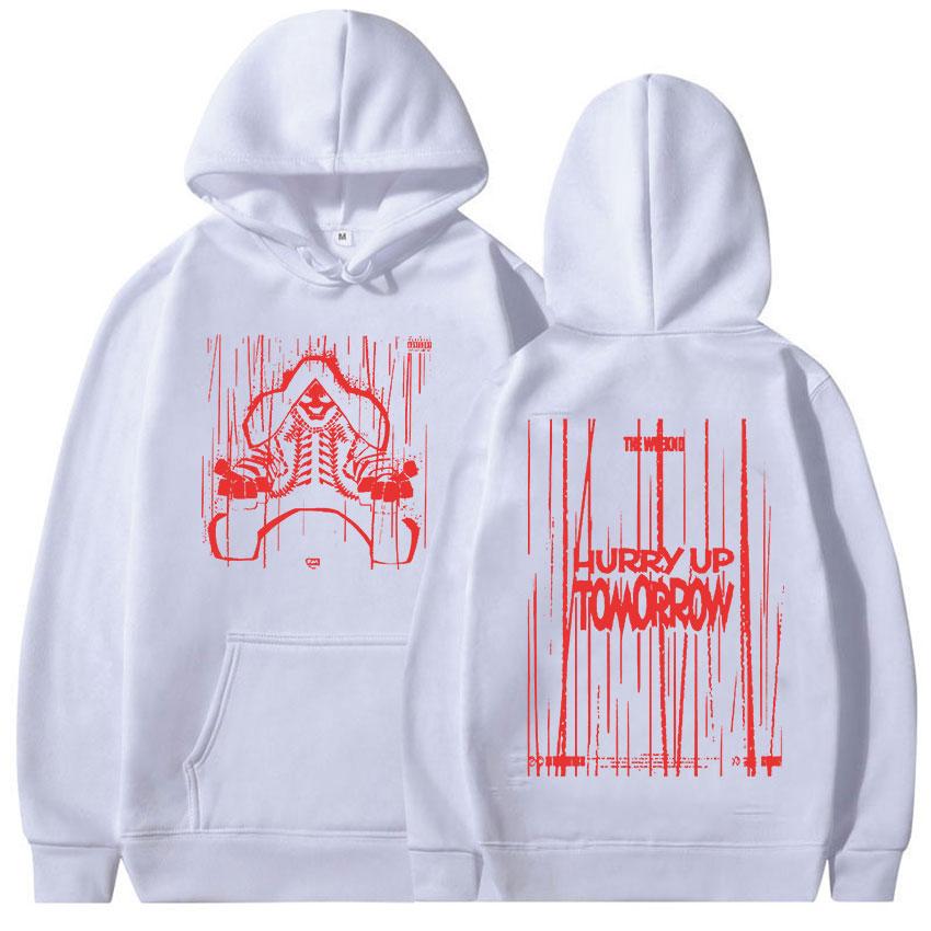 Rapper The Weeknd Hurry Up Tomorrow Album 2025 Fans Hoodie Men's Gothic Hip Hop Pop Music Pullover Sweatshirts Fleece Streetwear