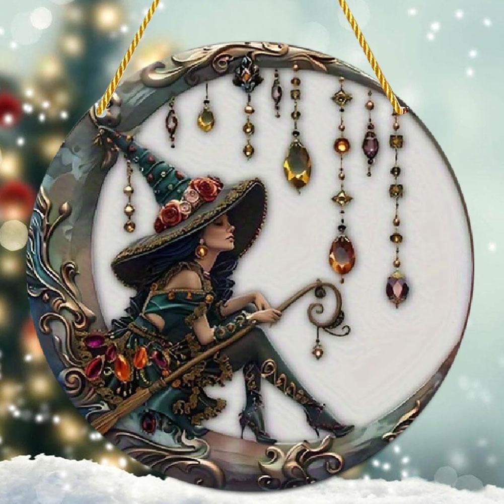 Подвеска из кристалла «Лунная ведьма», 20,32 см x 20,32 см, акриловое украшение для дома, подвесное украшение «Солнце», Festi G4H5