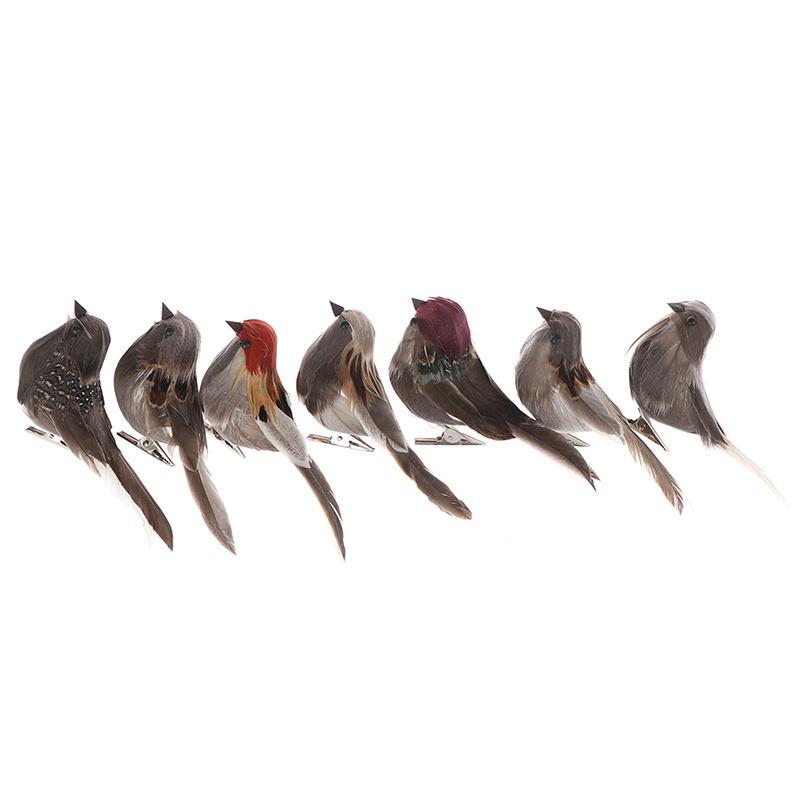 1pc DIY Cute Artificial Bird Foam Vividly Feather Mini Tit Craft Birds Emulation Decoration Model Sparrow