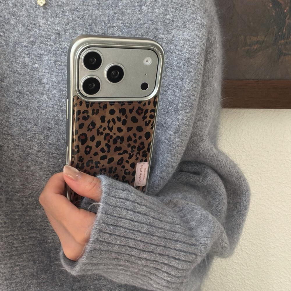 Коричневая с леопардовым принтом этикетка Maillard подходит для чехла на телефон iPhone15promax Apple 16pro Epoxy 13 противоударный 1412 полноразмерный 17promax женский 17pro
