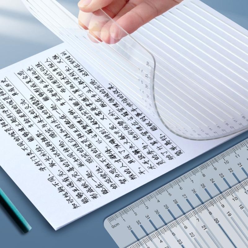 Линейка для рисования, шаблон письма, трафарет для колледжа, линейка с прямой линией, измерительные линейки, практическое руководство по письму, инструмент