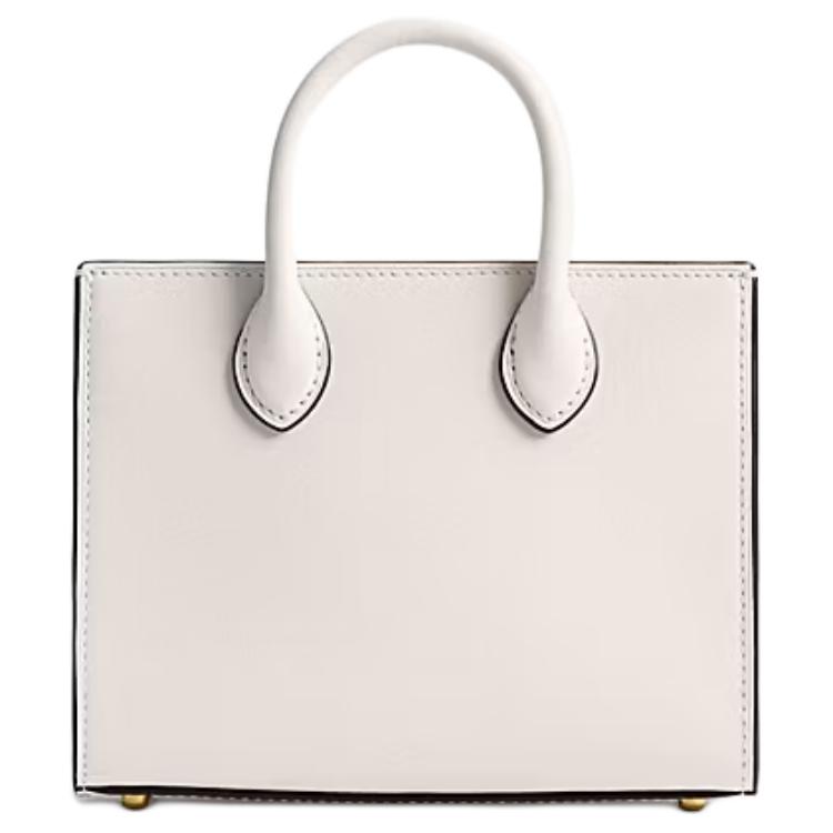 COACH Ace Cow Leather Tote Bag, Shopping Bag, Shoulder Bag, Crossbody Bag, Handbag Small Women's Chalk White CT889-B4HA
