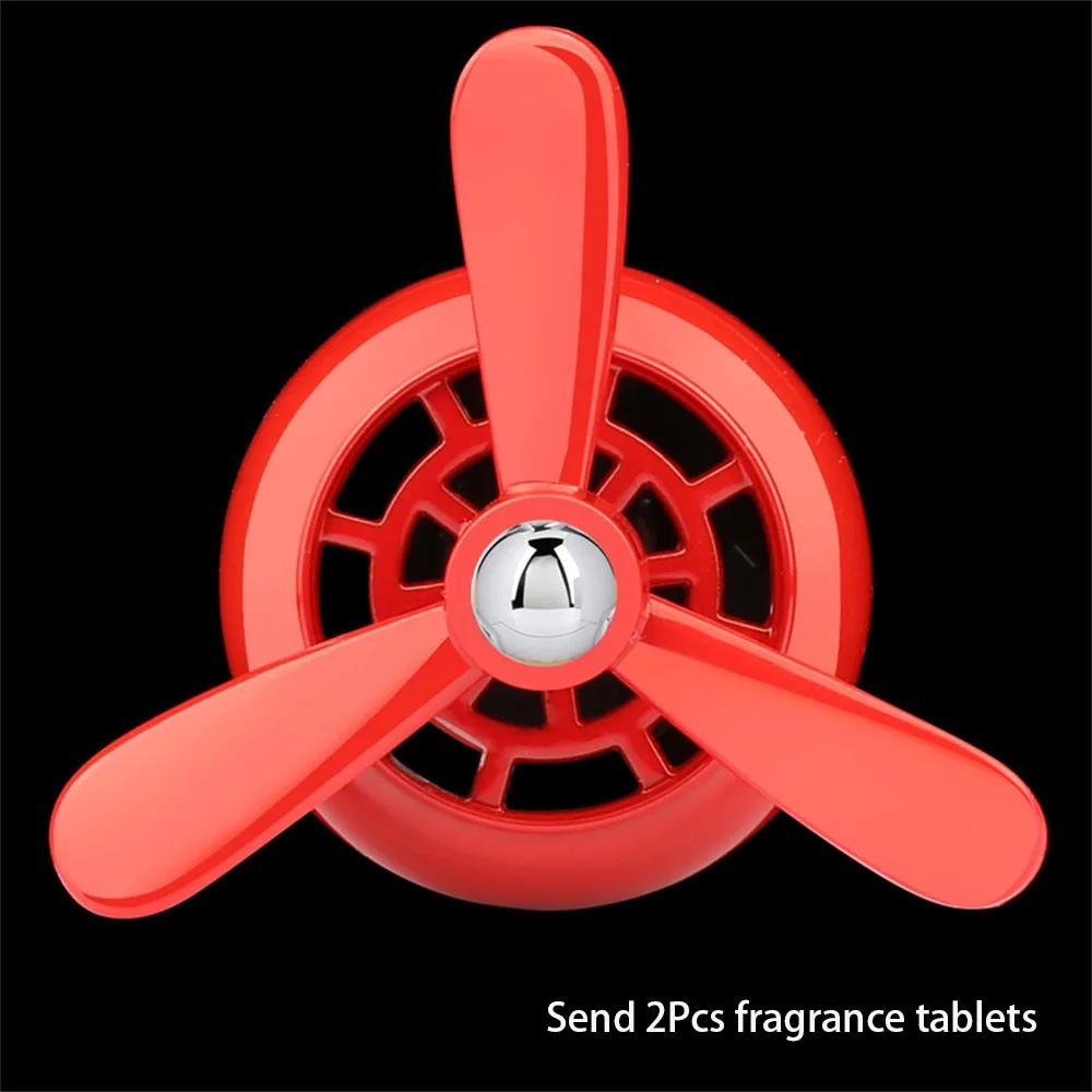 Пропеллер Автомобильный освежитель воздуха Мини-диффузор для эфирных масел Ароматизаторы из сплава Веерообразные зажимы для воздуховодов Аксессуары для салона автомобиля