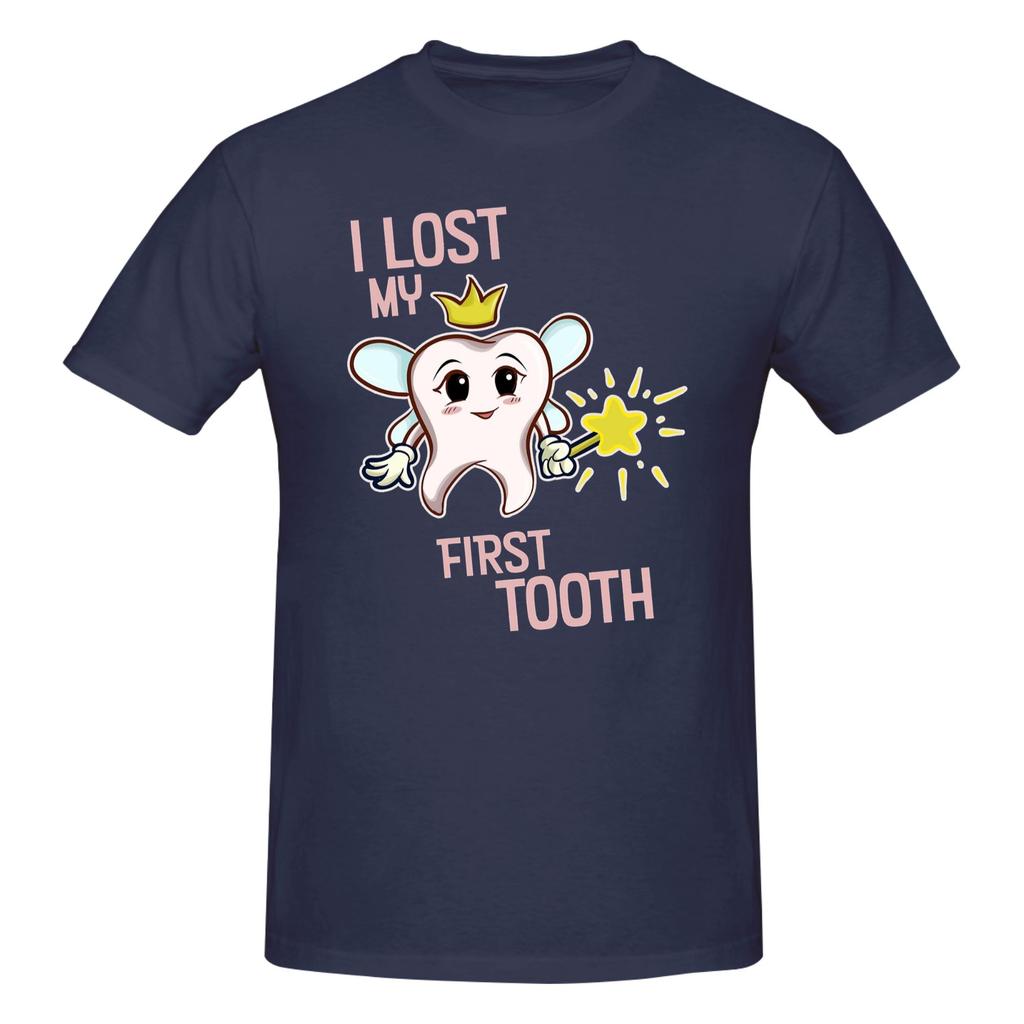 Piece I Lost My First Tooth Funny Cotton TShirt Tooth Fairy Tees Tops For Unisex